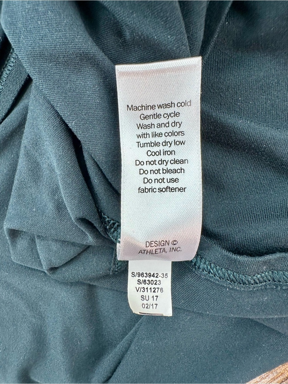 Athleta Chi Unstinkable Lightweight Scoop Racerback Tank Top, Dark Teal, Small - Picture 11 of 11